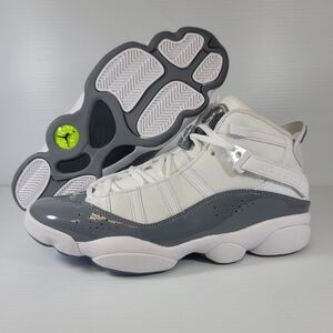 Nike Air Jordan 6 Rings Cool Grey White 322992-121 Mens Size 10 B Grade New